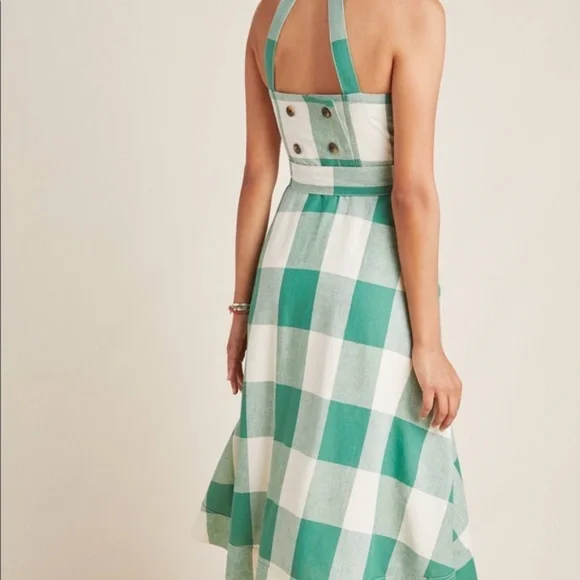 Anthropologie Gingham Dress. Size 2 - Picture 4 of 5